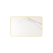 Maia 600×750 / 750×900 / 1200×750mm LED Rectangular Mirror – Brushed Gold Frame mercioaustralia