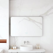 Maia 600×750 / 750×900 / 1200×750mm LED Rectangular Mirror – Brushed Nickel Frame mercioaustralia