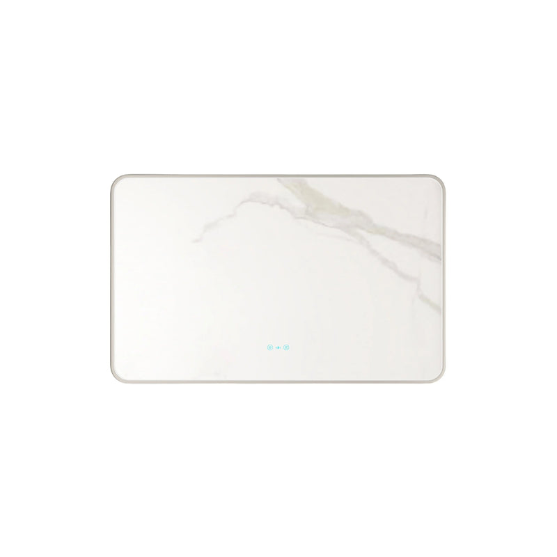 Maia 600×750 / 750×900 / 1200×750mm LED Rectangular Mirror – Gun Metal Frame mercioaustralia
