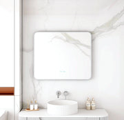 Maia 600×750 / 750×900 / 1200×750mm LED Rectangular Mirror – Brushed Nickel Frame mercioaustralia