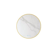 Maia 600/750/900mm LED Round Mirror – Brushed Gold Frame mercioaustralia