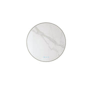 Maia 600/750/900mm LED Round Mirror – Brushed Nickel Frame mercioaustralia