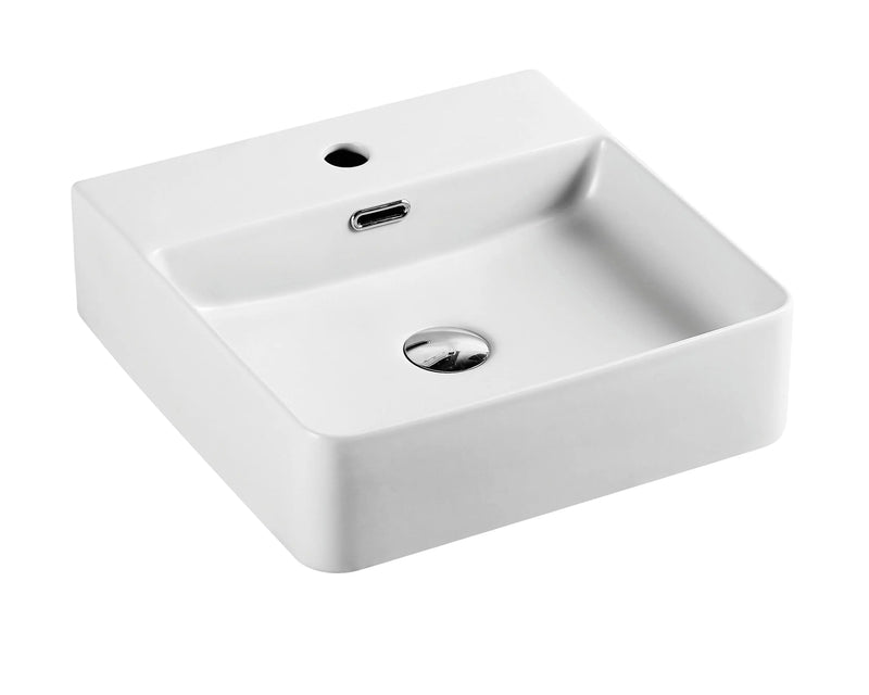 Marsay 77 Wall-Hung Square Art Basins - Matt White mercioaustralia