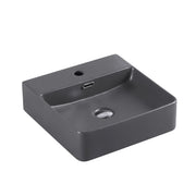 Marsay 77 Wall-Hung Square Art Basins - Nero Grey mercioaustralia