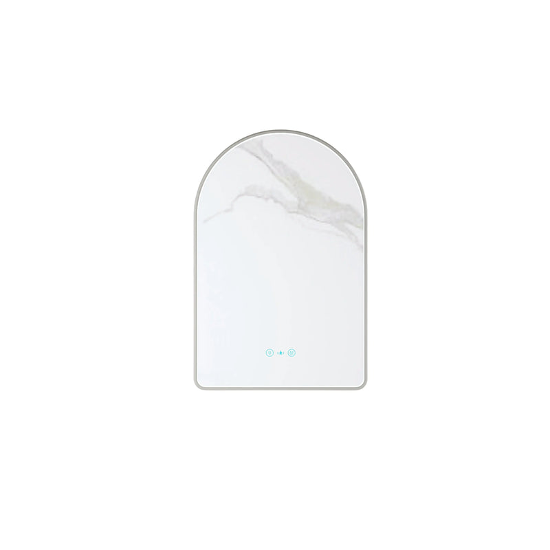 Maia 600×900mm LED Arch Mirror– Gun Metal Frame mercioaustralia