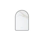 Maia 600×900mm LED Arch Mirror– Matt Black Frame mercioaustralia