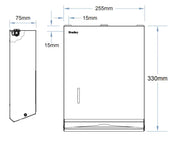 PAPER TOWEL HOLDER 255MM FIL Kitchen Bathroom