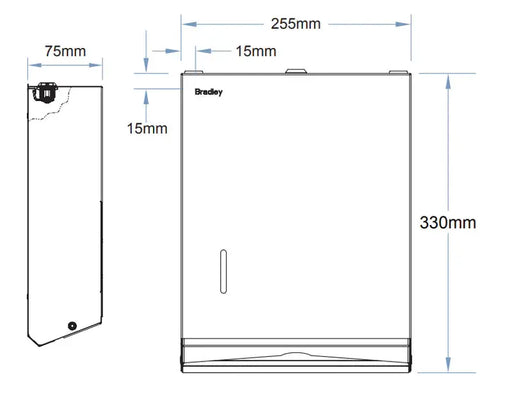 PAPER TOWEL HOLDER 255MM FIL Kitchen Bathroom