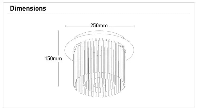 Clarence 4Lt Crystal Glass Decorative Ceiling Fixture - Medium Mercator