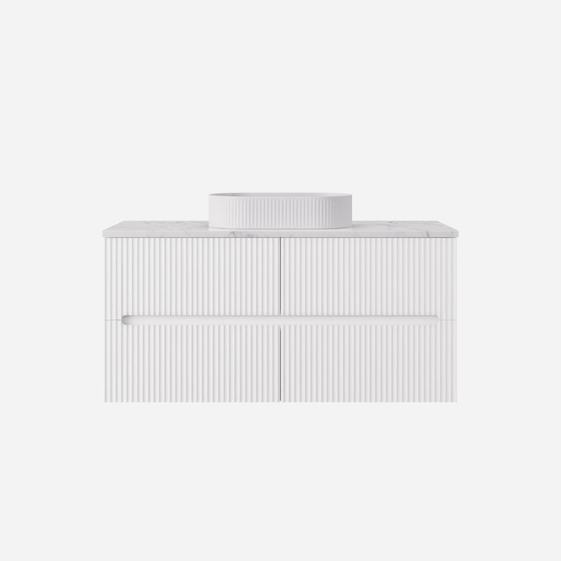 Lukka Cabarita Morden Wall Hung PVC Cabinet (1200mm Single Bowl) Lukka