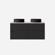 Cabarita Morden Wall Hung PVC Cabinet (1200mm Double Bowl) Lukka