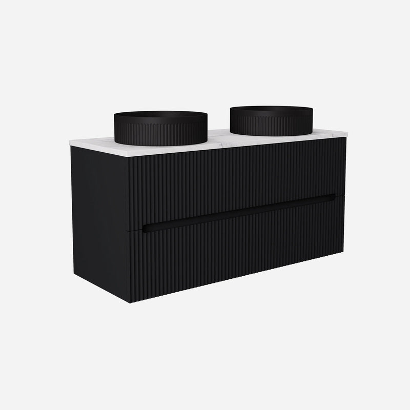 Cabarita Morden Wall Hung PVC Cabinet, Matte Black  LK-MC1220W-MB