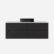 Lukka Cabarita Morden Wall Hung PVC Cabinet (1500mm Single Bowl) Lukka