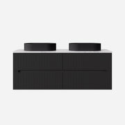 Lukka Cabarita Morden Wall Hung PVC Cabinet (1500mm Double Bowl) Lukka