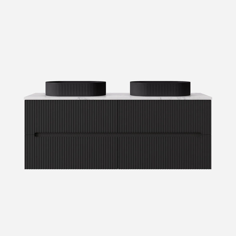 Lukka Cabarita Morden Wall Hung PVC Cabinet (1500mm Double Bowl) Lukka