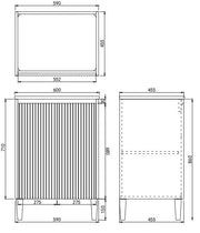 Lukka Crete Modern Free Standing Vanity Matte White Lukka