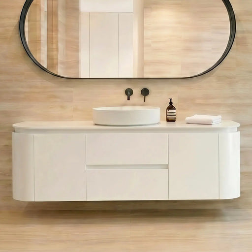 Lukka Devito Modern Wall Hung Vanity PVC Cabinet (1500mm) Lukka