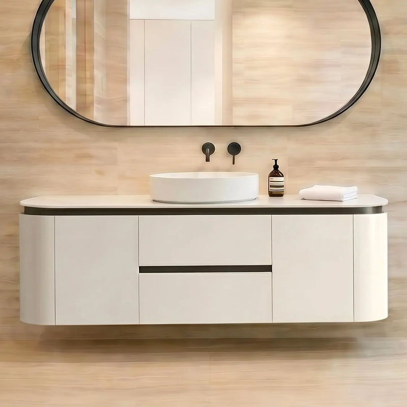 Lukka Devito Modern Wall Hung Vanity PVC Cabinet (1500mm) Lukka