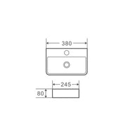 Mini 38 Compact Wall-Hung Basin mercioaustralia