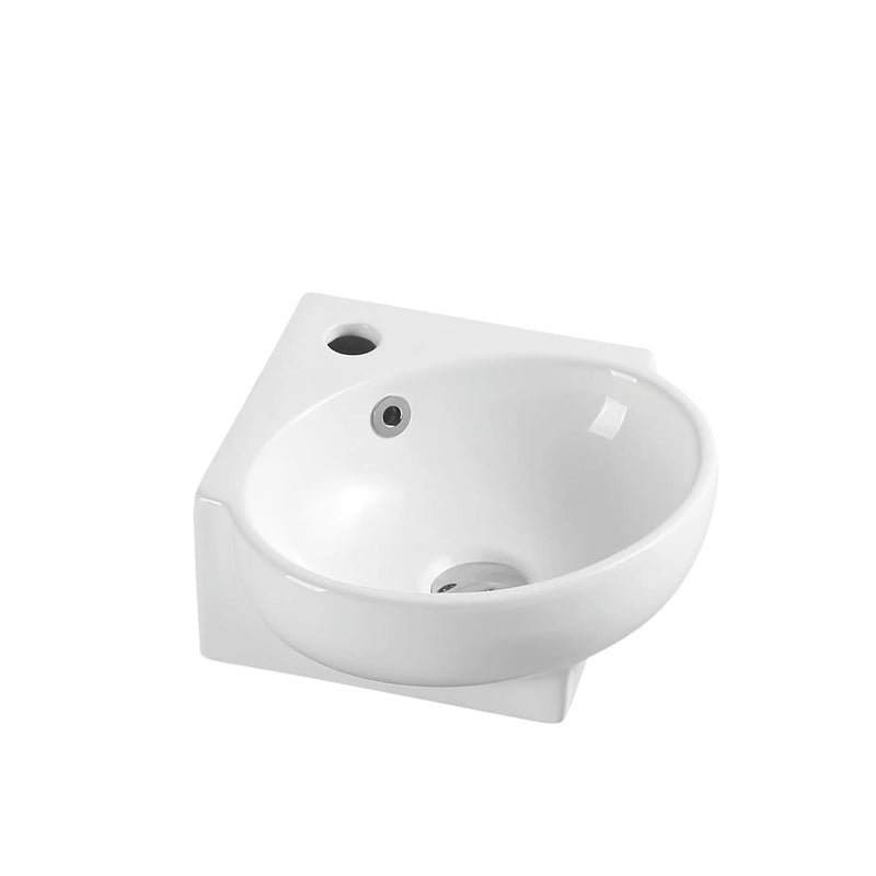 Mini 39 Compact Wall-Hung Corner Basin mercioaustralia