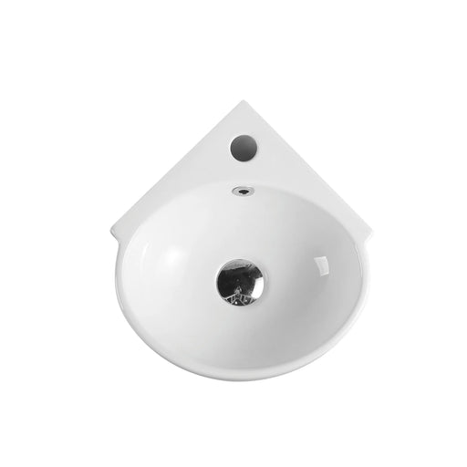Mini 39 Compact Wall-Hung Corner Basin mercioaustralia