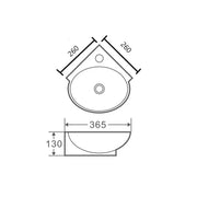 Mini 39 Compact Wall-Hung Corner Basin mercioaustralia