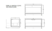 Kliff  Fluted Wood Grain Vanities  Coastal Oak LK-MK900W-CO Lukka
