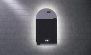 RIVA AR1 FRAMELESS BACKLIT ARCH LED MIRROR 3 COLOUR LIGHTS 450X800MM - FIL Kitchen Bathroom