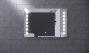RIVA S1 FRAMELESS FRONTLIT RECTANGLE LED MIRROR 3 COLOUR LIGHTS 900X750MM - FIL Kitchen Bathroom