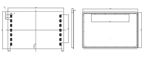 RIVA S1 FRAMELESS FRONTLIT RECTANGLE LED MIRROR 3 COLOUR LIGHTS 1200X900MM - FIL Kitchen Bathroom