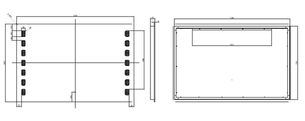 RIVA S1 FRAMELESS FRONTLIT RECTANGLE LED MIRROR 3 COLOUR LIGHTS 1200X900MM