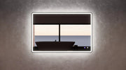 RIVA S4 FRAMED RECTANGLE LED MIRROR 3 COLOUR LIGHTS BLACK 800X1200MM - FIL Kitchen Bathroom