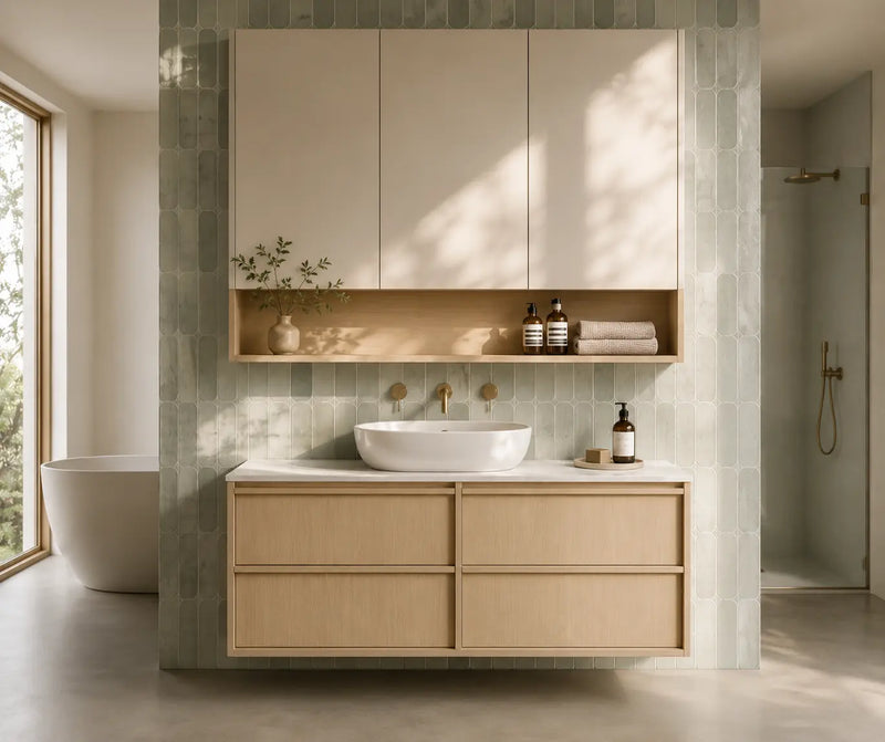Ridgewood Modern Wall Hung Plywood Cabinet LK-MR1200W-SO Single Bowl Only