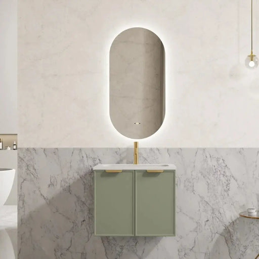 Wall Hung PVC Cabinet (Olive Green)600mm/750mm/900mm/1200mm/1500mm POSEIDON