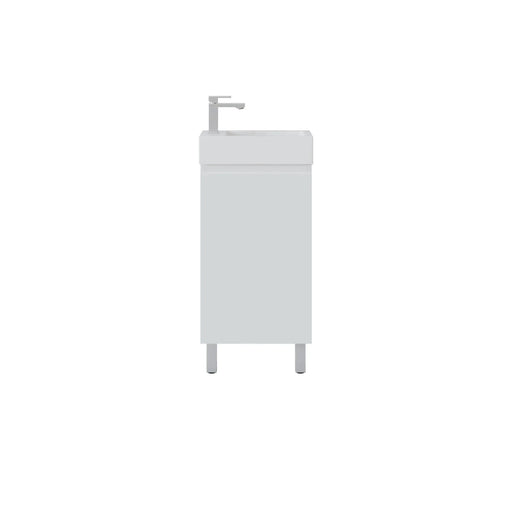 NORDIC Slim Freestanding Vanity with Legs White POSEIDON