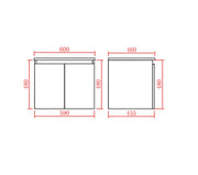 Nordic Wall Hung Vanity (600mm) POSEIDON