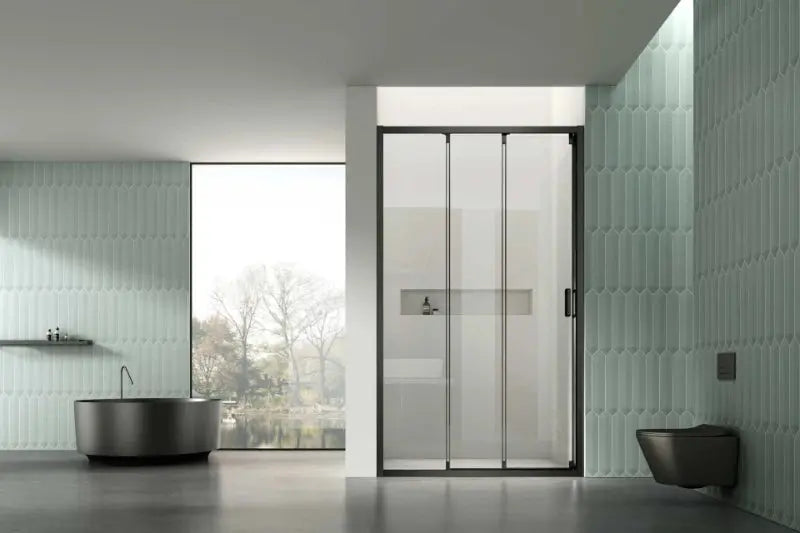 Covey Semi-Frameless Triple Sliding Door Shower Screen 6mm