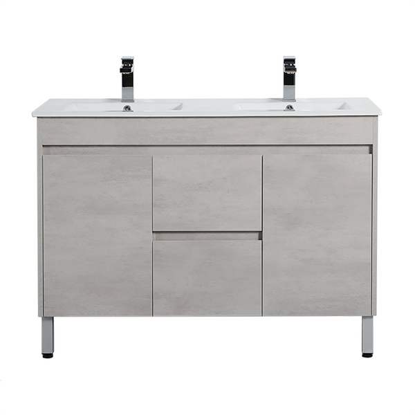 Nova Poly Wood Freestanding Vanity-Concrete Grey (1200mm)