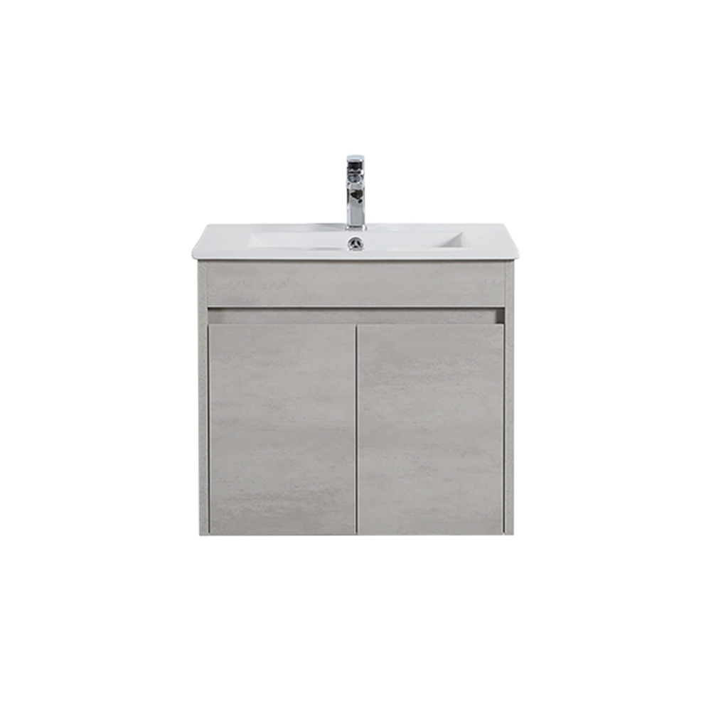 Nova Poly Wood Wall Hung Vanity-Concrete Grey (600mm)