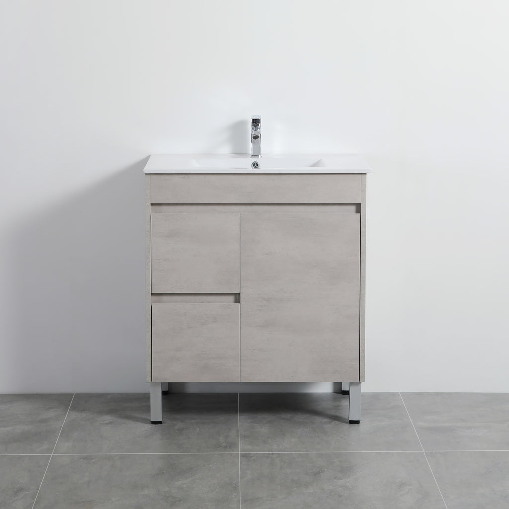Nova Poly Wood Freestanding Vanity-Concrete Grey (750mm/900mm)