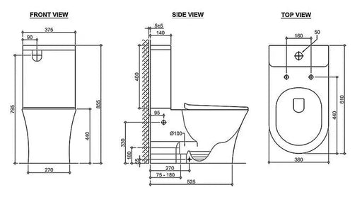 NEWPORT TOILET SUITE FIL Kitchen Bathroom