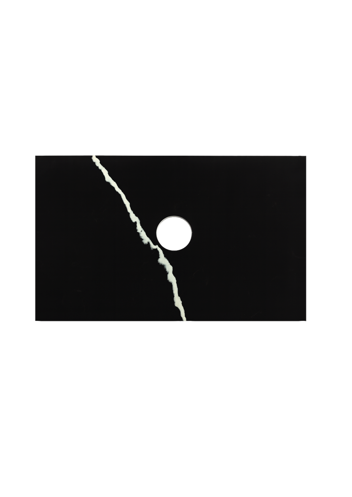 Ceto Nero Marquina Silica-Free Engineer Stone Top (Curve Top)