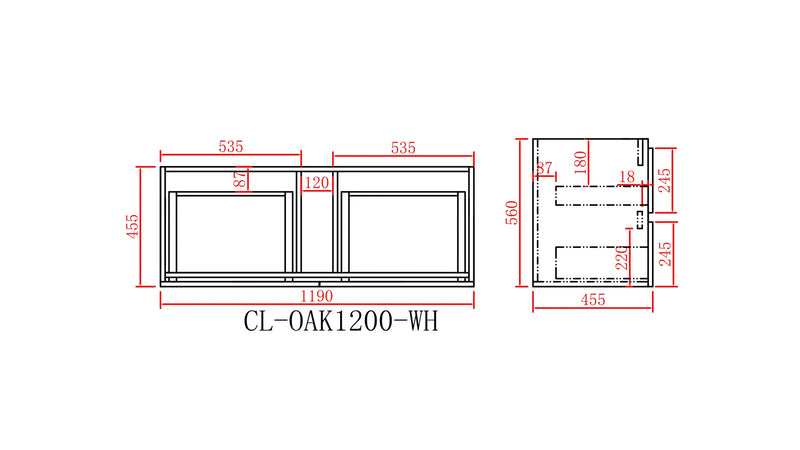 Stella Walnut Wall Hung Vanity - FIL Kitchen Bathroom
