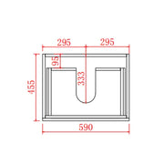 Stella Walnut Wall Hung Vanity - FIL Kitchen Bathroom