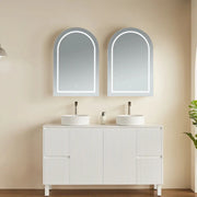OLIVIA LED MIRROR SHAVING CABINET MATTE BLACK/MATTE WHITE  600X900MM CETO