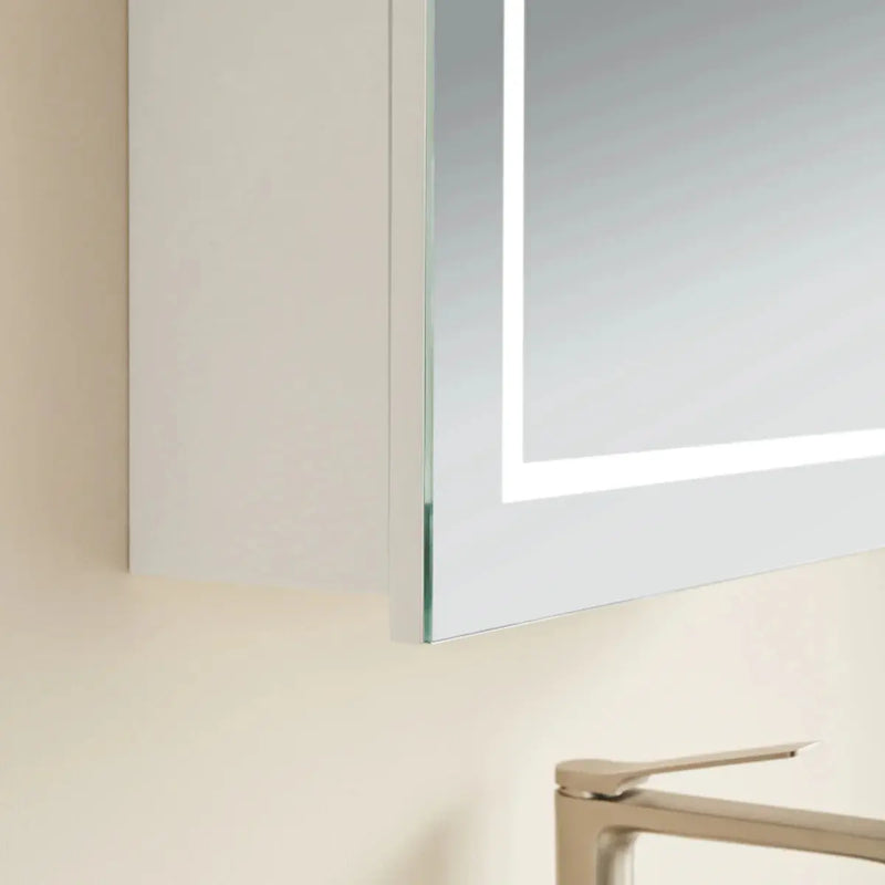 OLIVIA LED MIRROR SHAVING CABINET MATTE BLACK/MATTE WHITE  600X900MM CETO