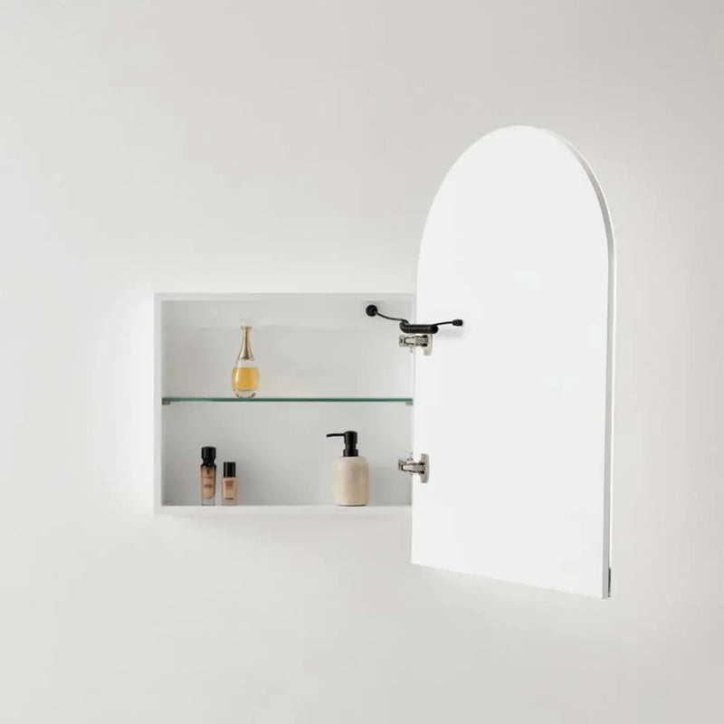 OLIVIA LED MIRROR SHAVING CABINET MATTE BLACK/MATTE WHITE  600X900MM CETO
