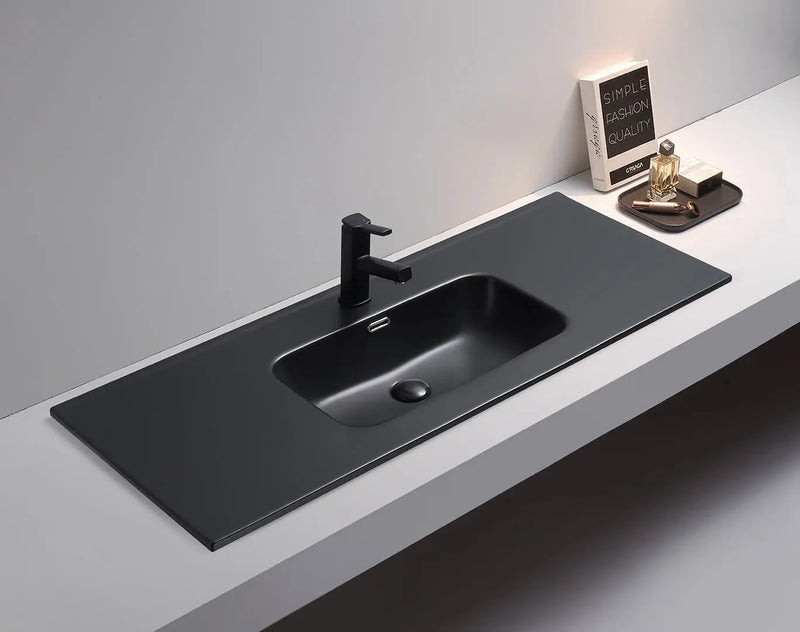 Olivia Matte Black Ceramic Top 600mm/750mm/900mm/1200mm - FIL Kitchen Bathroom