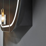 OLIVIA LED MIRROR SHAVING CABINET MATTE BLACK/MATTE WHITE 1200X750MM CETO