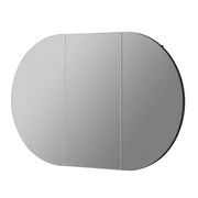 OLIVIA MIRROR SHAVING CABINET MATTE WHITE/MATTE BLACK 750X1200mm CETO